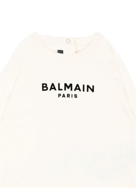 T-shirt con logo BALMAIN KIDS | BZ8310 Z3672102NE